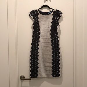 💖Antonio Melani Navy and White Sheath